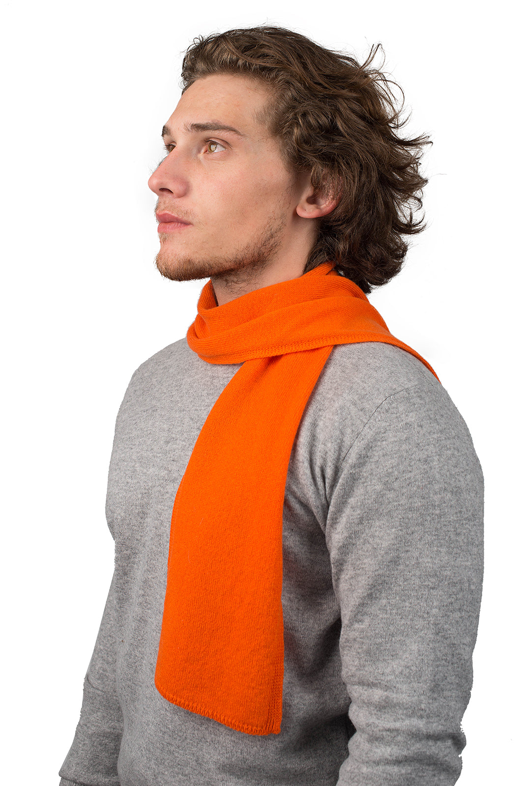 Mini Schal 100 % Kaschmir, Farbe Orange | Dalle Piane Cashmere