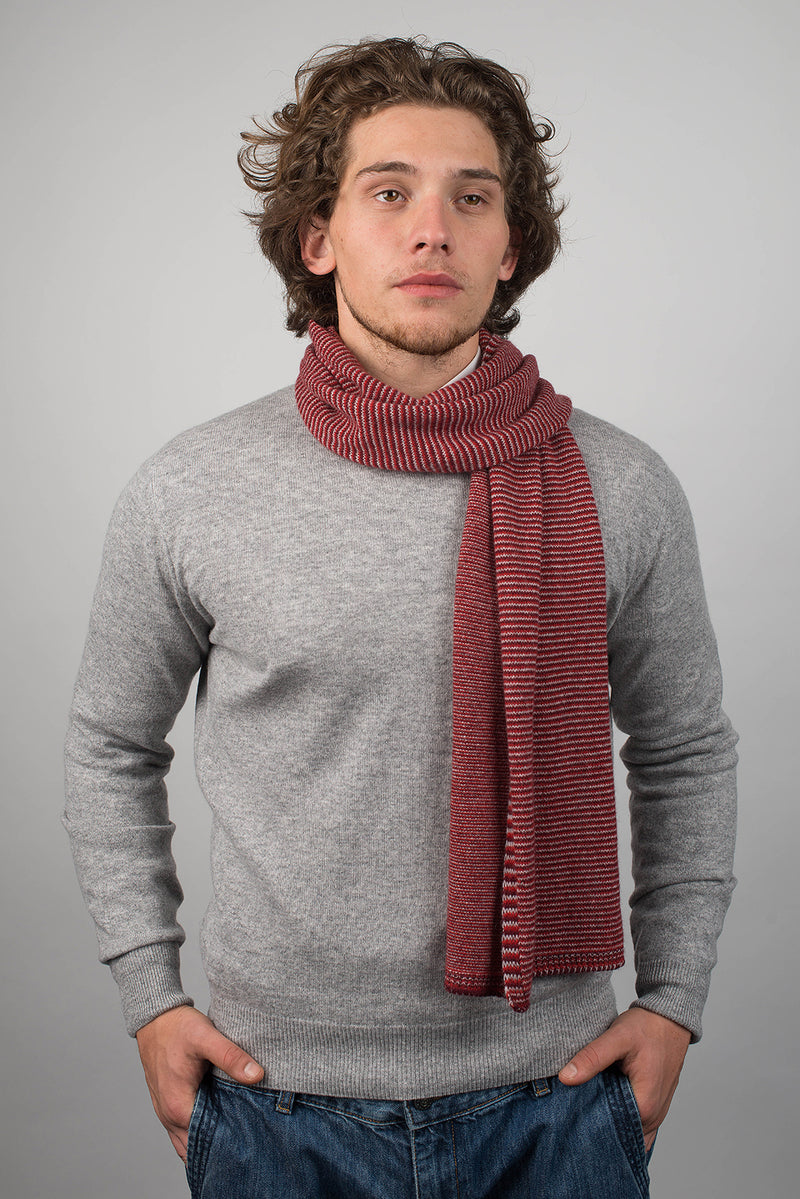 Schal mit Streifen 100% Kaschmir | Dalle Piane Cashmere