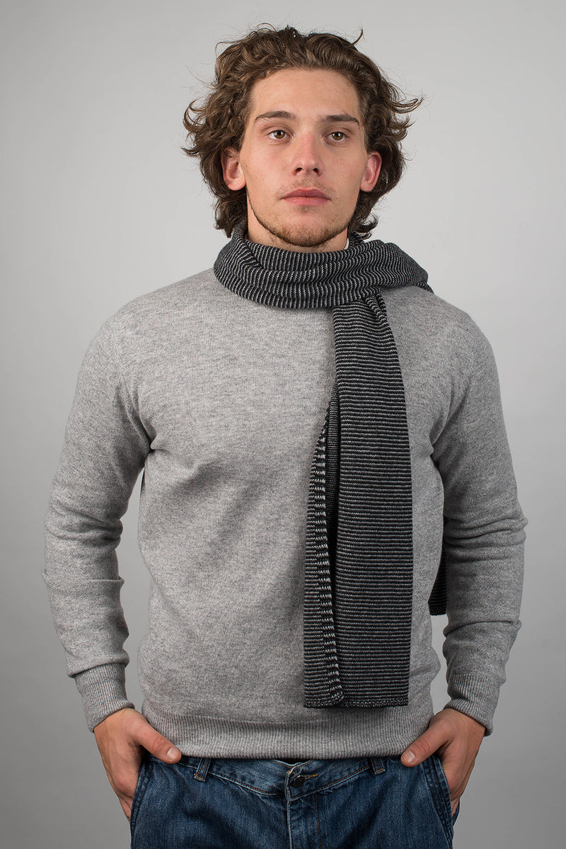 Schal mit Streifen 100% Kaschmir | Dalle Piane Cashmere