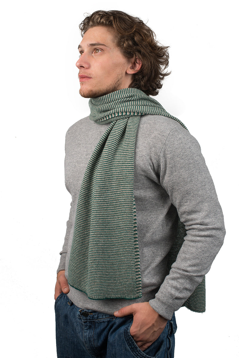 Schal mit Streifen 100% Kaschmir | Dalle Piane Cashmere