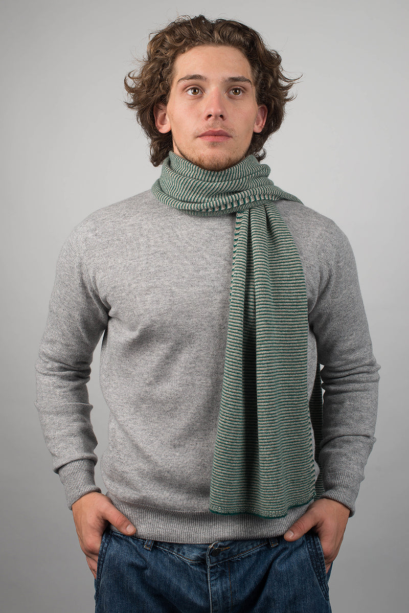 Schal mit Streifen 100% Kaschmir | Dalle Piane Cashmere