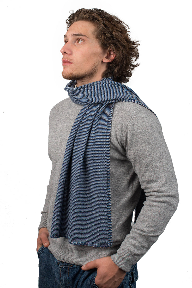 Schal mit Streifen 100% Kaschmir | Dalle Piane Cashmere