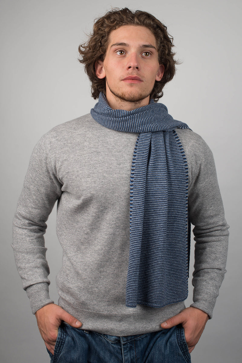 Schal mit Streifen 100% Kaschmir | Dalle Piane Cashmere