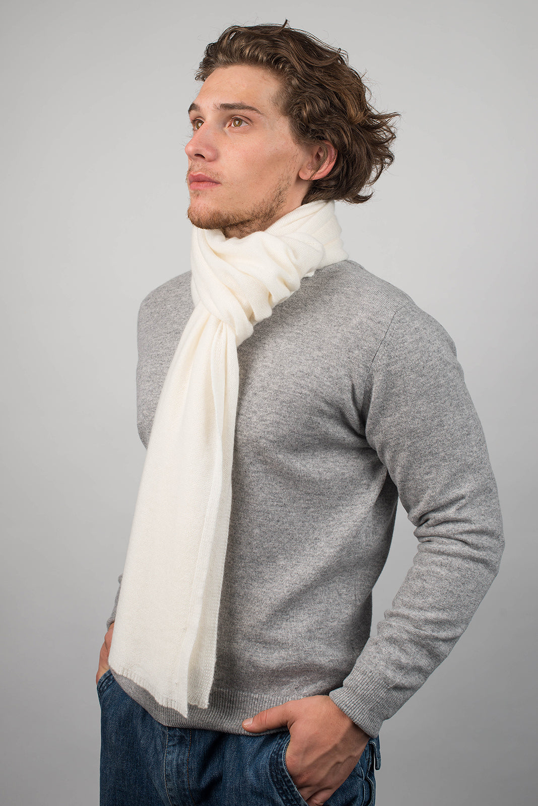Einfarbiger Schal 100% Kaschmir | Dalle Piane Cashmere