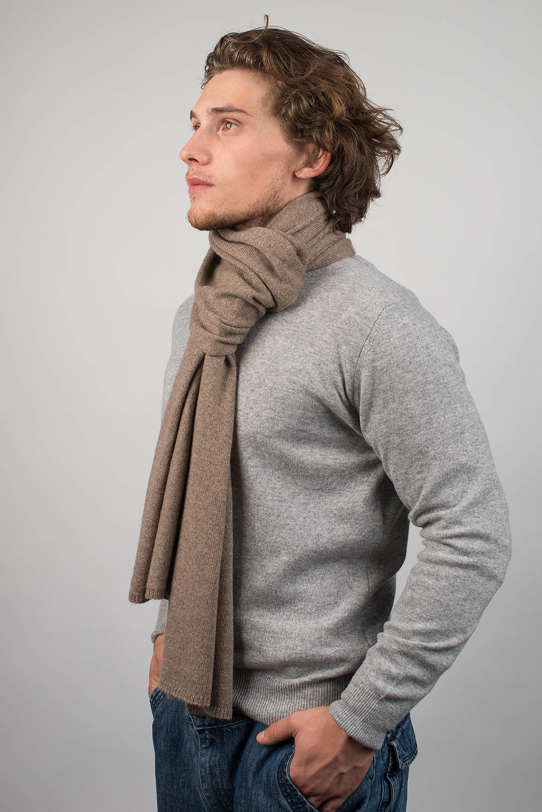 Einfarbiger Schal 100% Kaschmir | Dalle Piane Cashmere