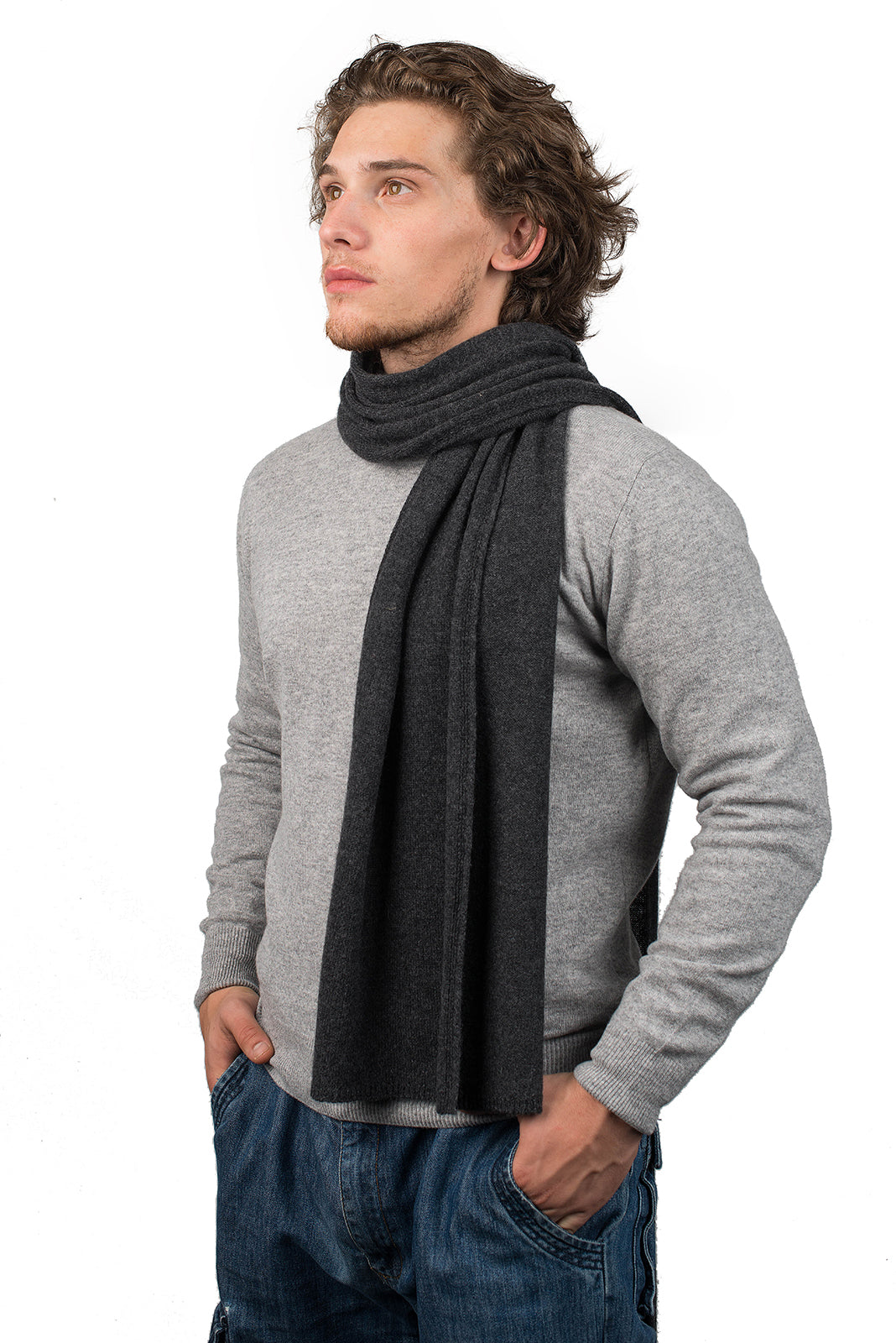 Einfarbiger Schal 100% Kaschmir | Dalle Piane Cashmere
