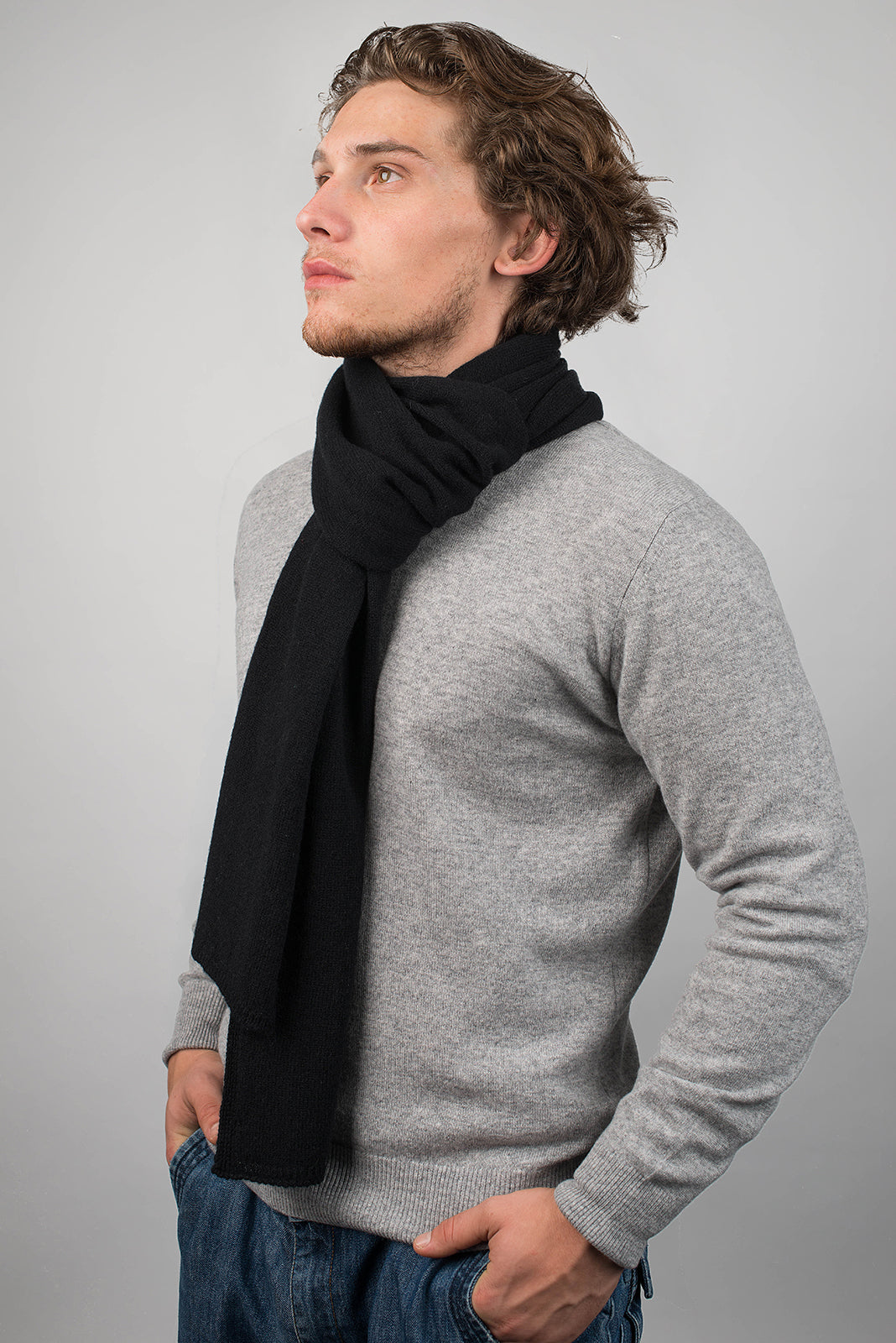 Einfarbiger Schal 100% Kaschmir | Dalle Piane Cashmere