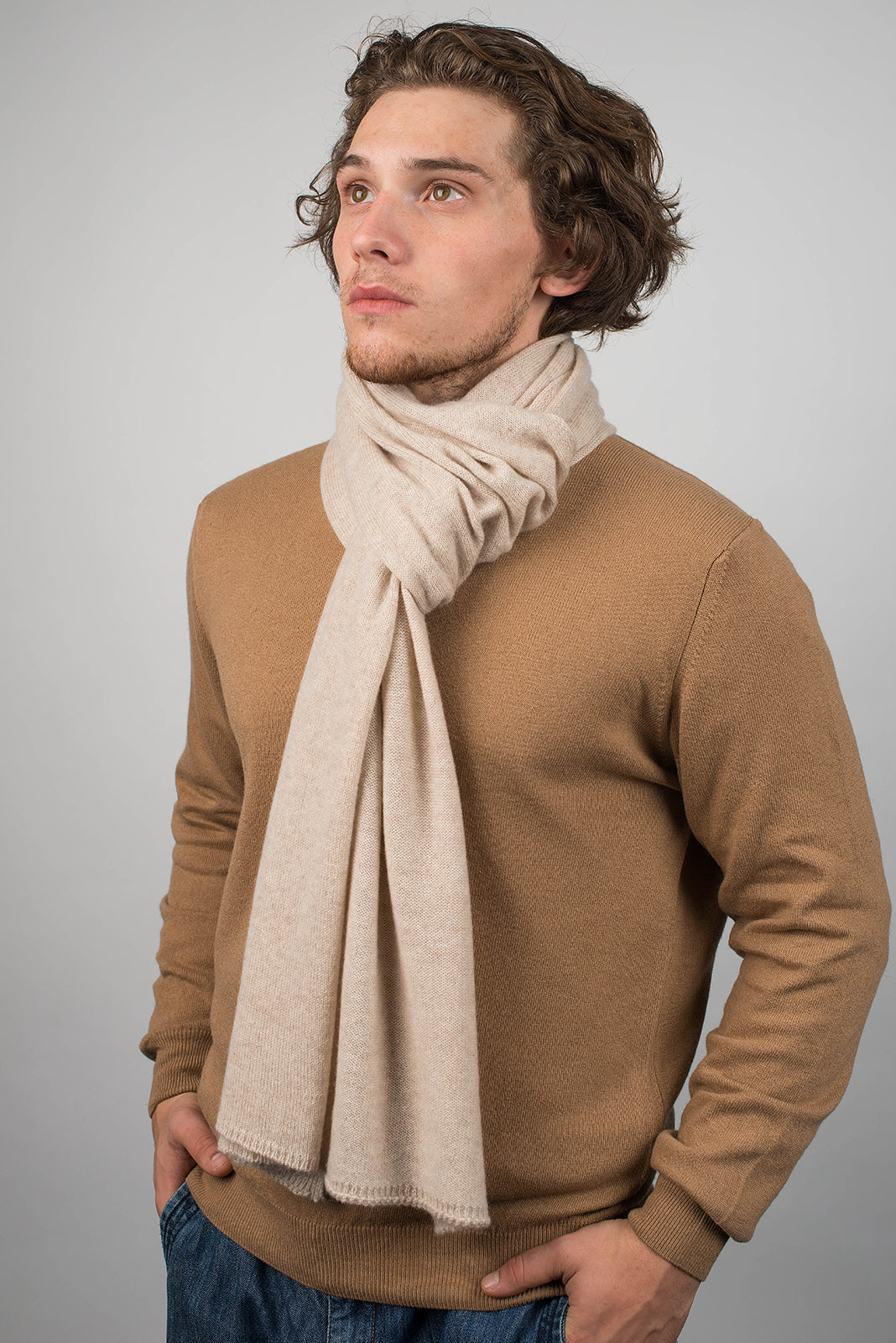 Einfarbiger Schal 100% Kaschmir | Dalle Piane Cashmere
