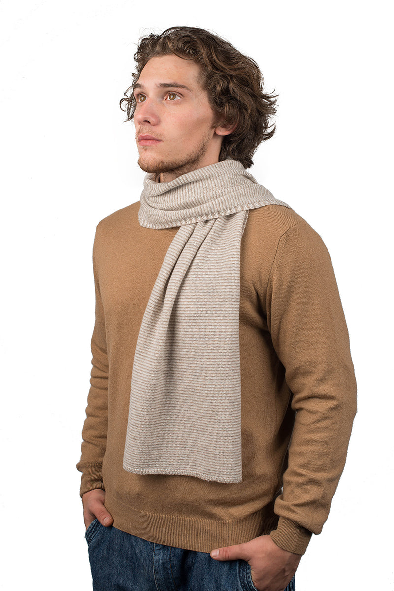 Schal mit Streifen 100% Kaschmir | Dalle Piane Cashmere