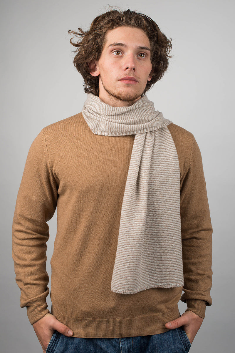 Schal mit Streifen 100% Kaschmir | Dalle Piane Cashmere