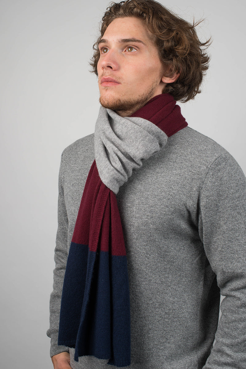 Streifen Schal 100% Kaschmir | Dalle Piane Cashmere