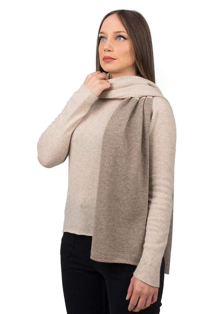 Bicolor Schal 100% Kaschmir | Dalle Piane Cashmere