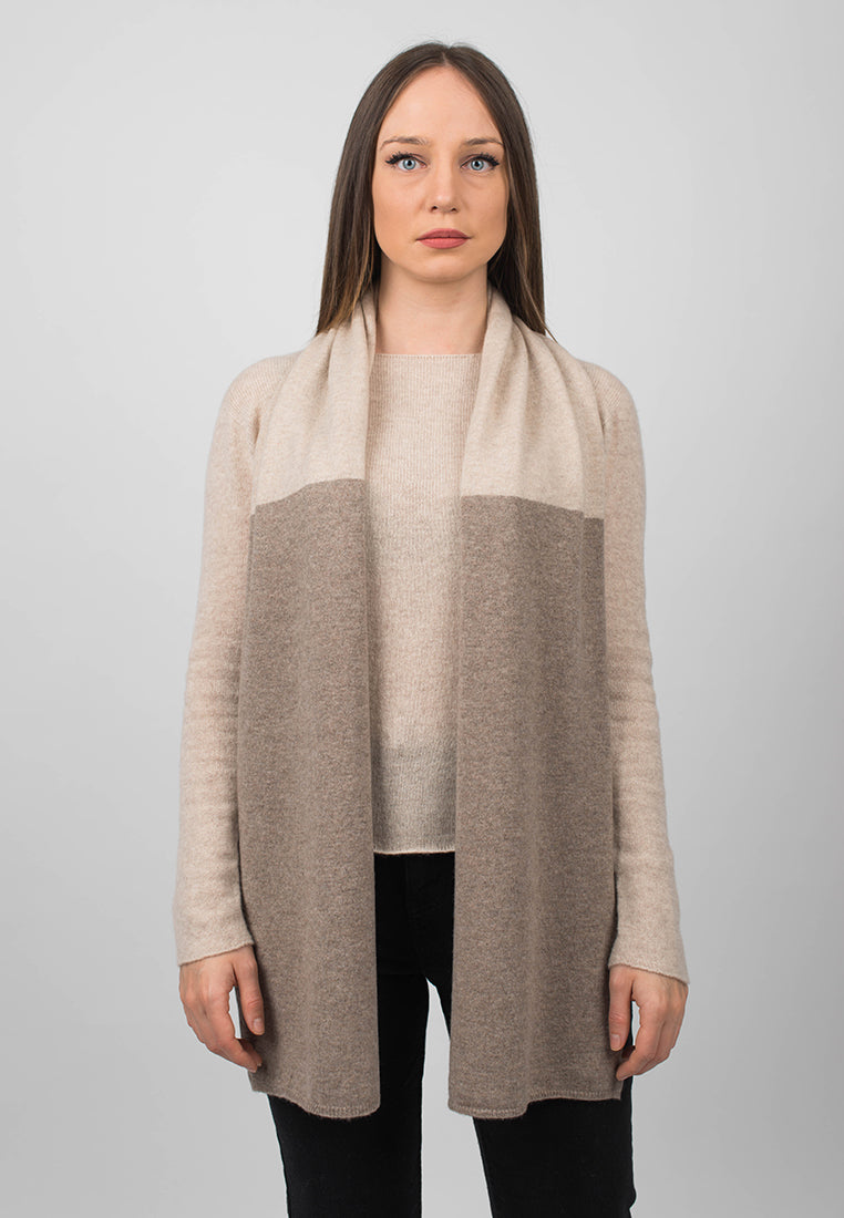 Bicolor Schal 100% Kaschmir | Dalle Piane Cashmere