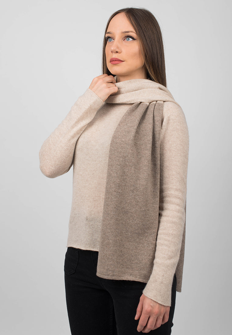 Bicolor Schal 100% Kaschmir | Dalle Piane Cashmere