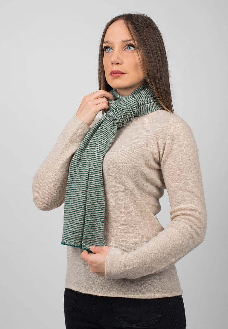 Schal mit Streifen 100% Kaschmir | Dalle Piane Cashmere