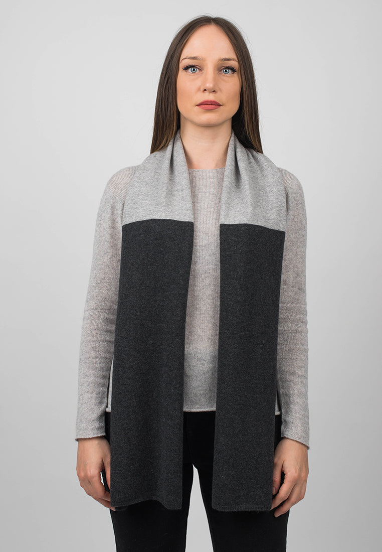 Bicolor Schal 100% Kaschmir | Dalle Piane Cashmere