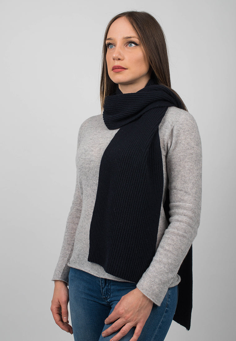 Rippenstich Schal 100% Kaschmir | Dalle Piane Cashmere