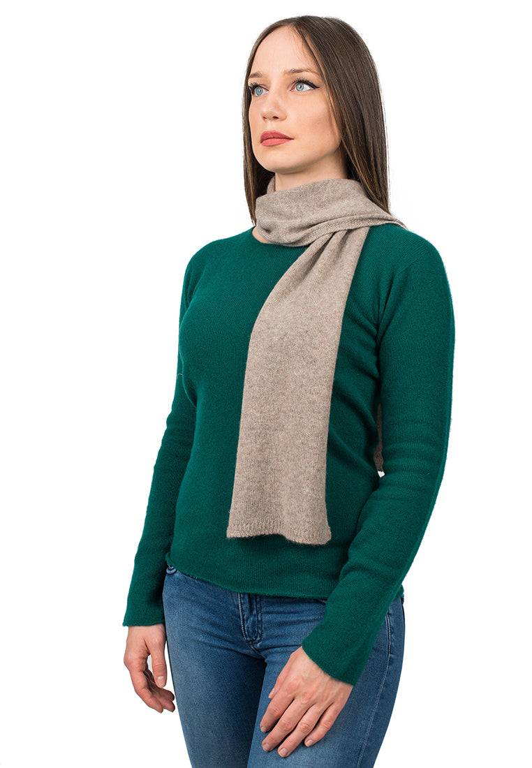 Mini Schal 100 % Kaschmir, Farbe Nerz | Dalle Piane Cashmere