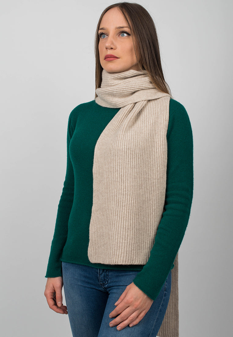 Rippenstich Schal 100% Kaschmir | Dalle Piane Cashmere