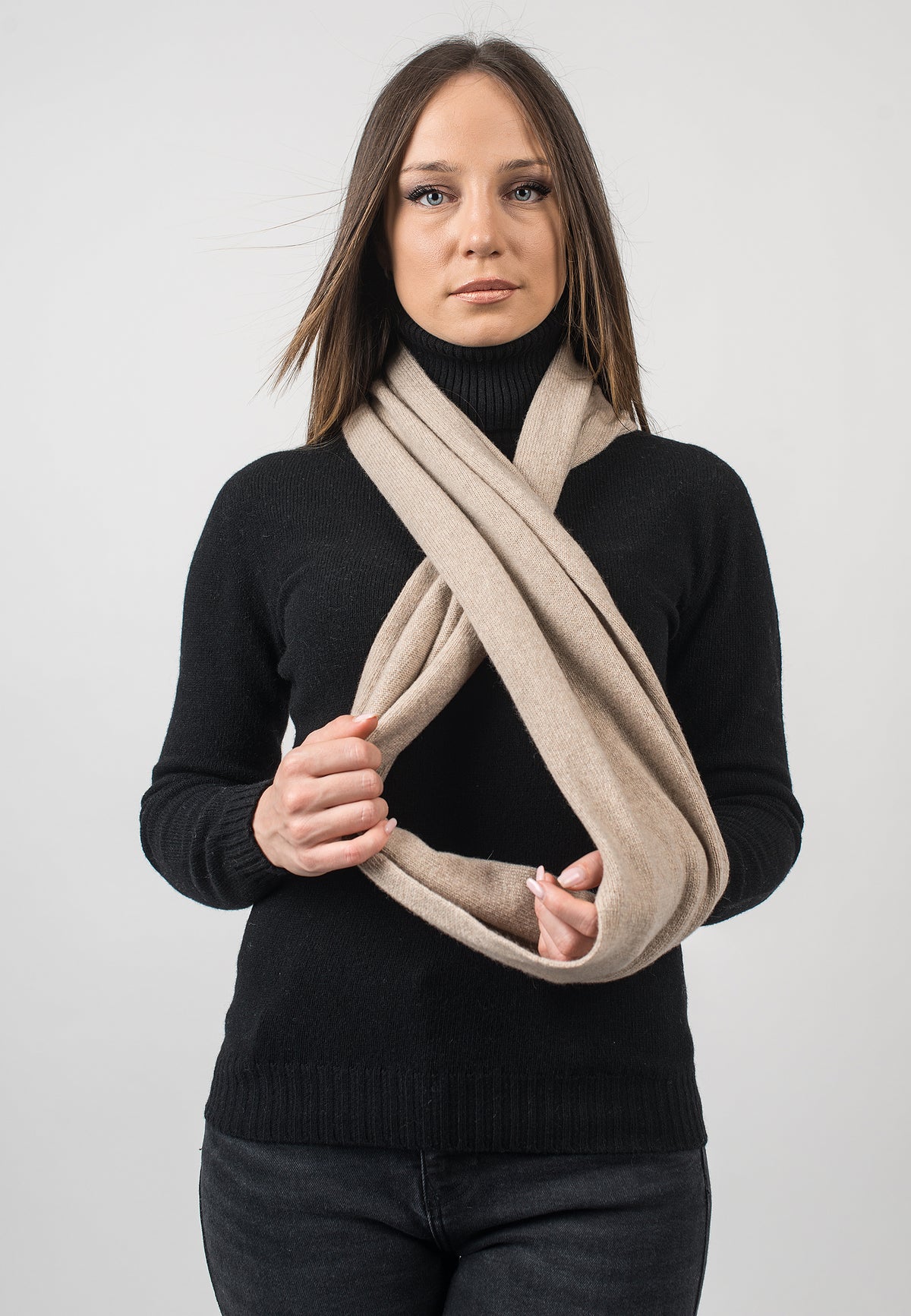 Geschlossener Schal 100% regeneriertem Kaschmir | Dalle Piane Cashmere