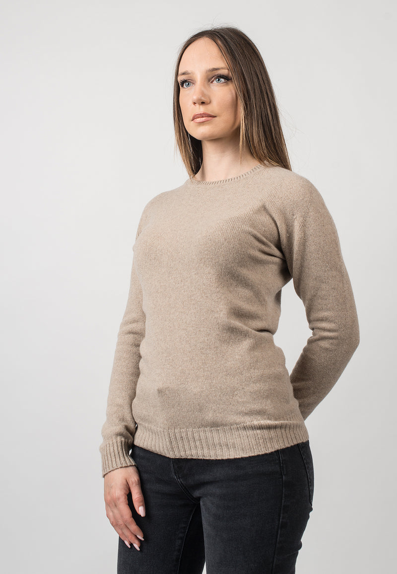 Rundhalsausschnitt 100% regeneriertem Kaschmir | Dalle Piane Cashmere