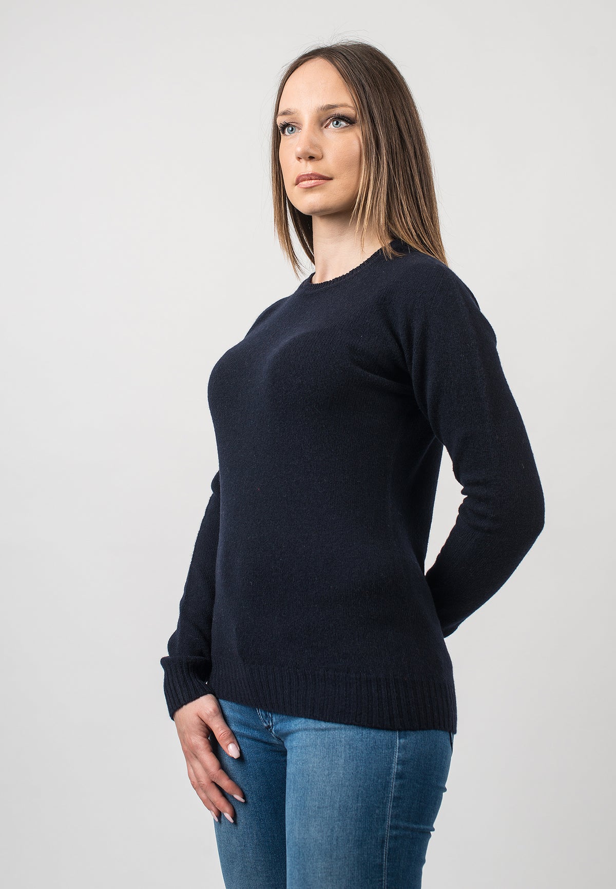 Rundhalsausschnitt 100% regeneriertem Kaschmir | Dalle Piane Cashmere