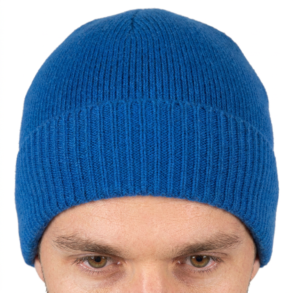 Glatte Herrenmütze aus 100 % Kaschmir