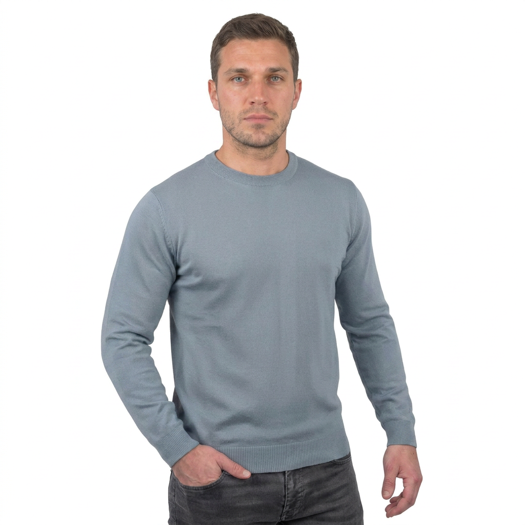 Rundhalspullover aus 100% Merinowolle | Dalle Piane Cashmere