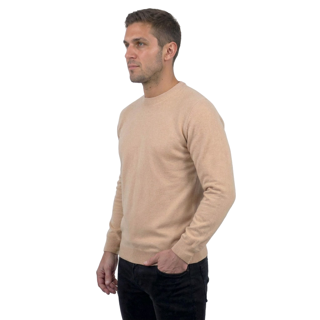 Rundhalspullover aus 100% Merinowolle | Dalle Piane Cashmere