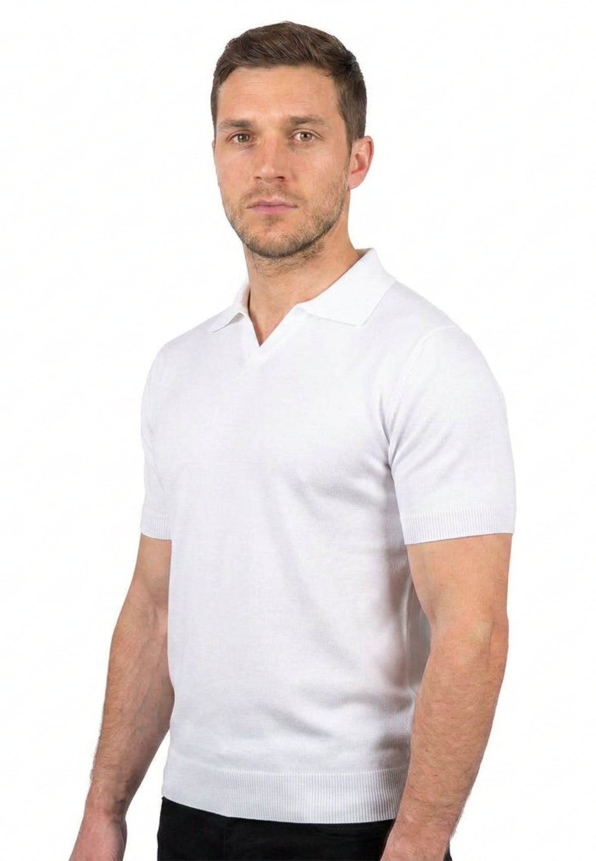 Polo mit kurzen Ärmeln 100% Baumwolle | Dalle Piane Cashmere