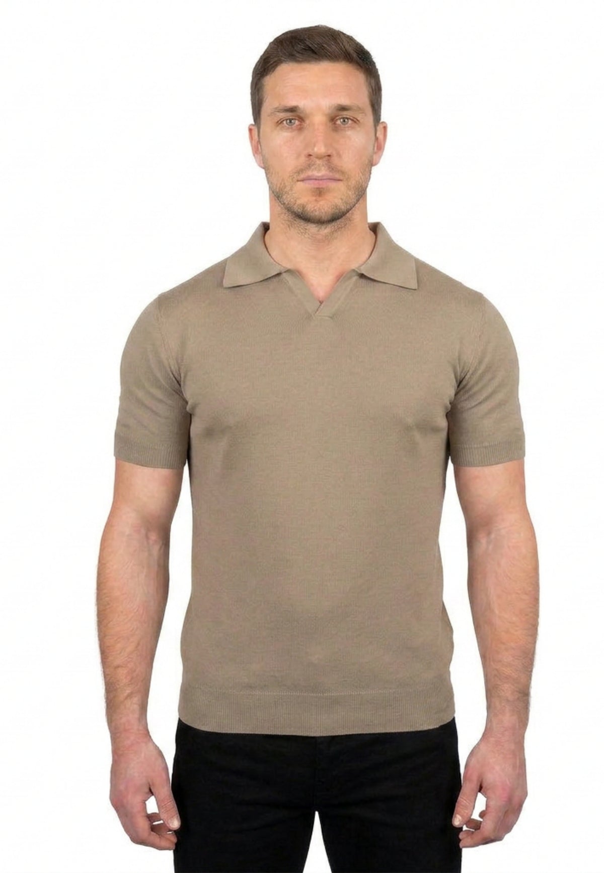Polo mit kurzen Ärmeln 100% Baumwolle | Dalle Piane Cashmere