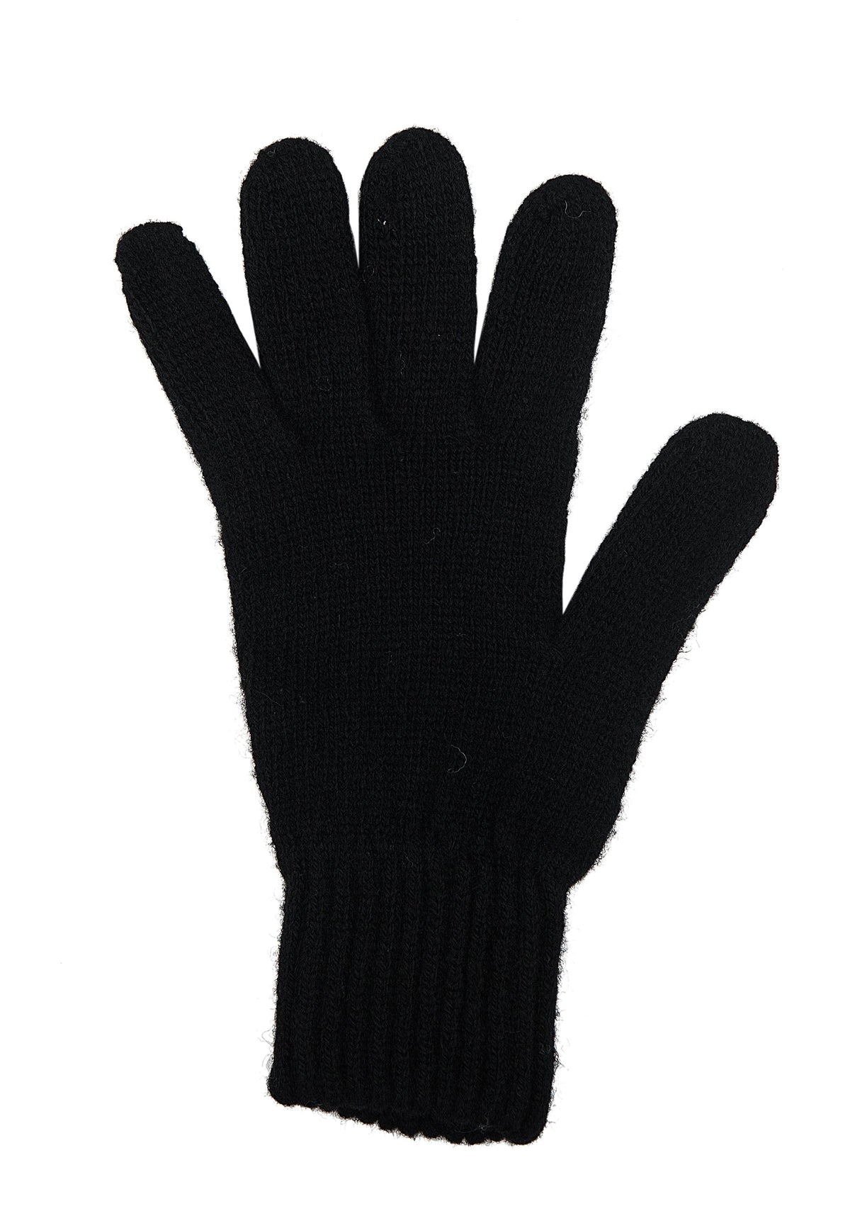 Damenhandschuhe aus Kaschmirmischung, Farbe Schwarz, Ansicht 3 | Dalle Piane Cashmere