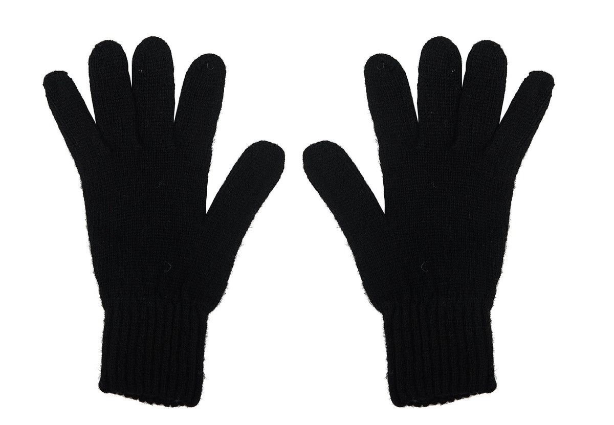 Damenhandschuhe aus Kaschmirmischung, Farbe Schwarz | Dalle Piane Cashmere