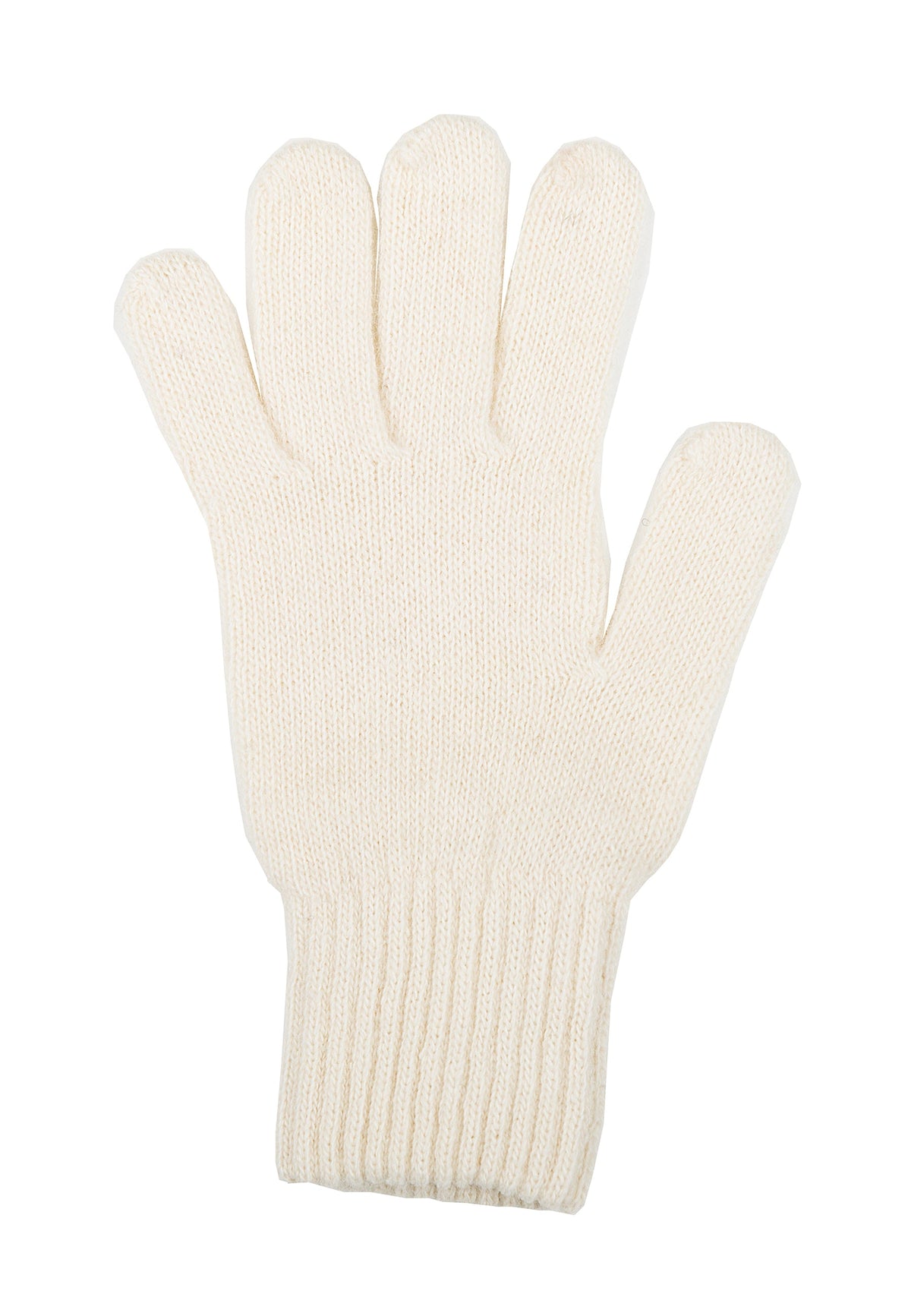 Damenhandschuhe aus Kaschmirmischung, Farbe Creme, Ansicht 3 | Dalle Piane Cashmere