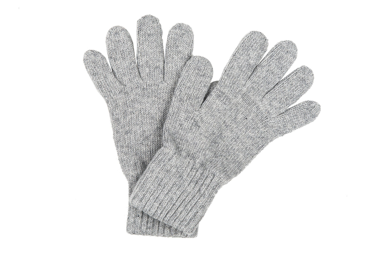 Damenhandschuhe aus Kaschmirmischung, Farbe Perlgrau, Ansicht 2 | Dalle Piane Cashmere