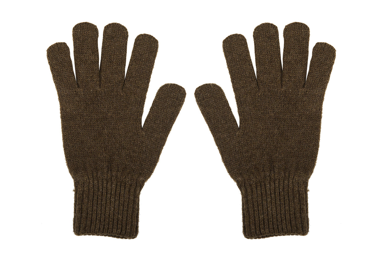 Damenhandschuhe aus Kaschmirmischung, Farbe Khaki | Dalle Piane Cashmere