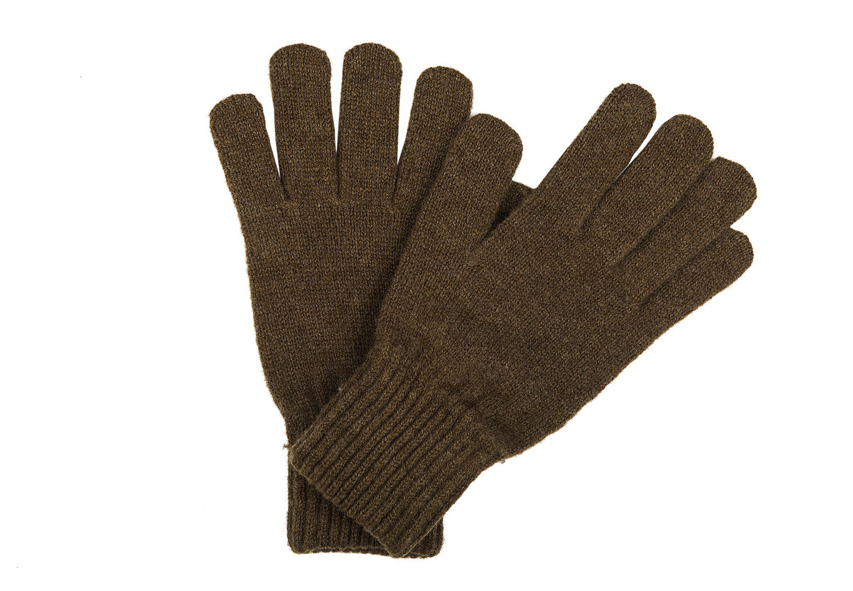 Damenhandschuhe aus Kaschmirmischung, Farbe Khaki, Ansicht 2 | Dalle Piane Cashmere