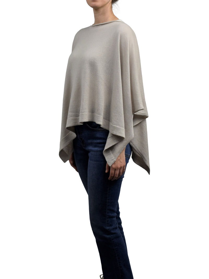 Poncho 85% Baumwolle 15% Kaschmir | Dalle Piane Cashmere