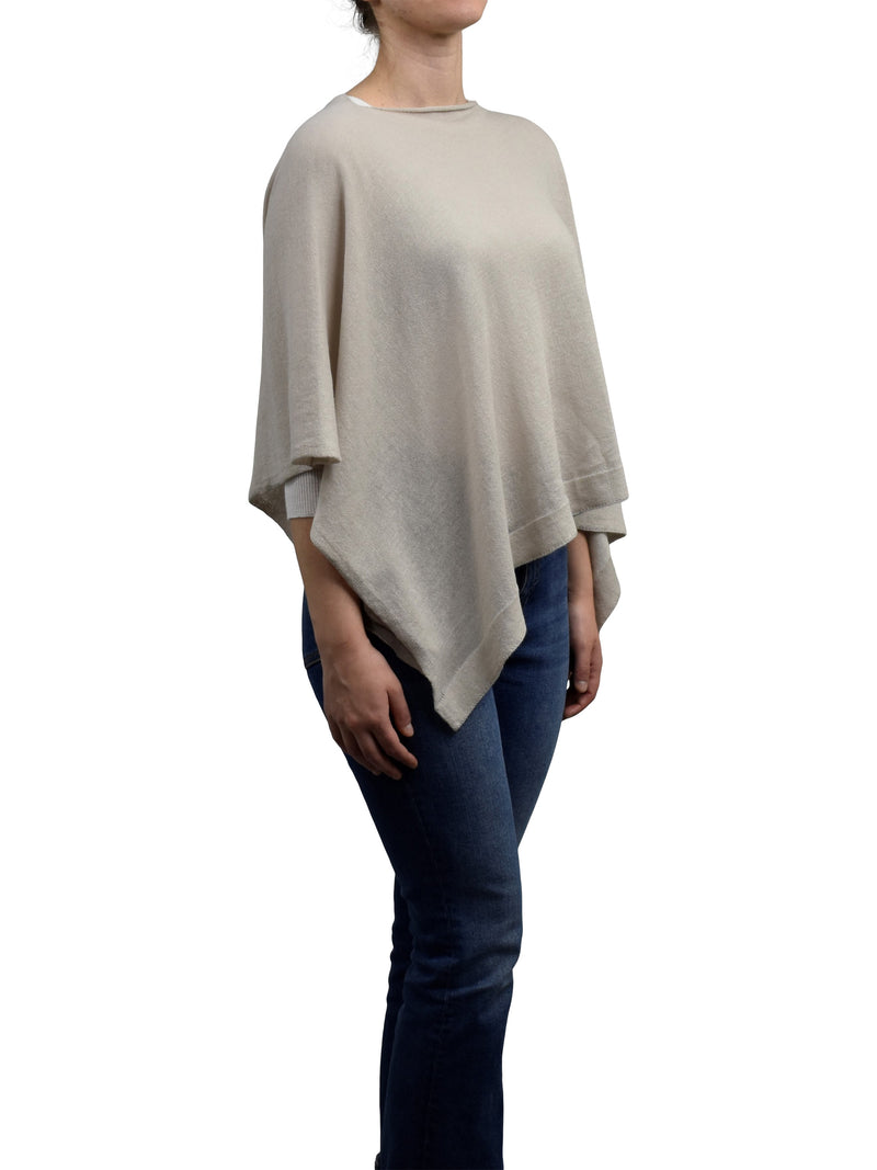 Poncho 85% Baumwolle 15% Kaschmir | Dalle Piane Cashmere