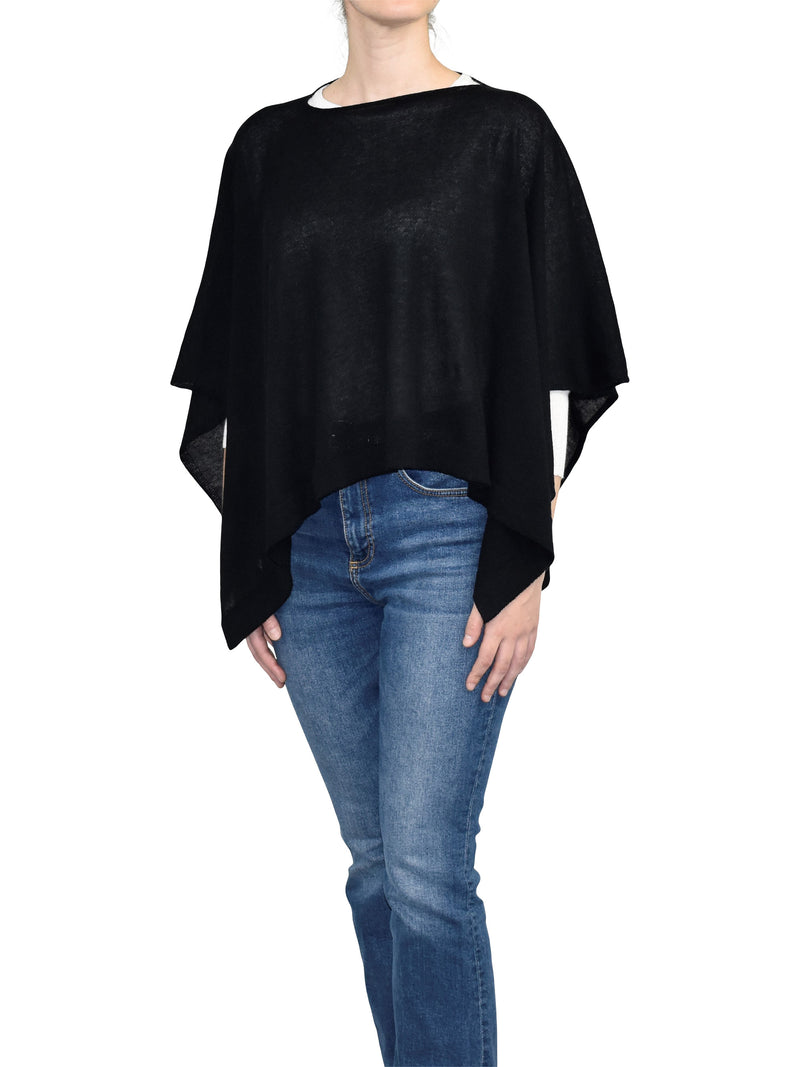 Poncho 85% Baumwolle 15% Kaschmir | Dalle Piane Cashmere