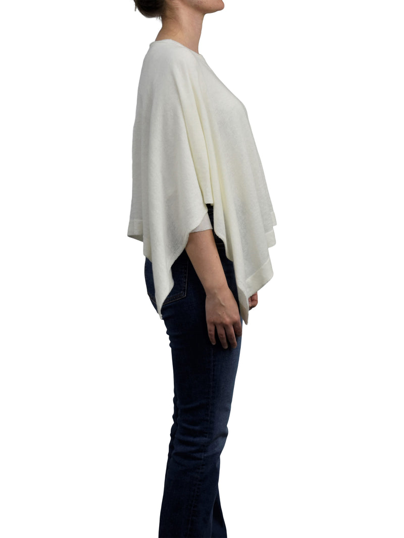 Poncho 85% Baumwolle 15% Kaschmir | Dalle Piane Cashmere