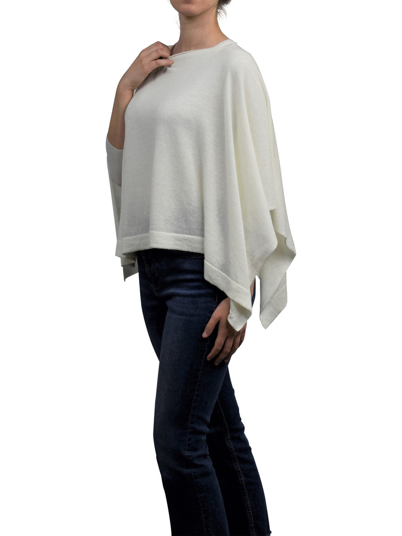 Poncho 85% Baumwolle 15% Kaschmir | Dalle Piane Cashmere