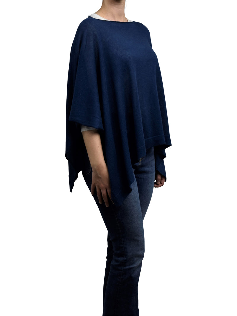 Poncho 85% Baumwolle 15% Kaschmir | Dalle Piane Cashmere