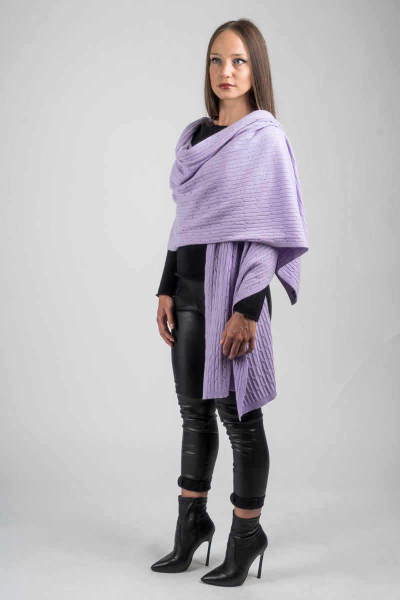 Geflochtene Stola aus Kaschmirmischung | Dalle Piane Cashmere