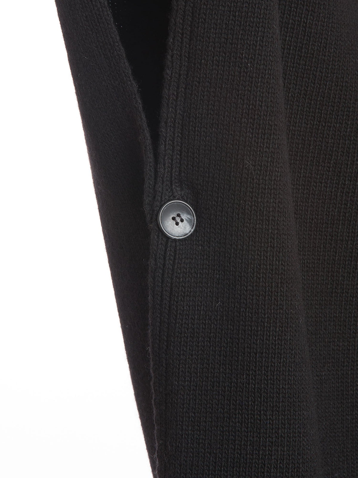 Cape mit seitlichen Knöpfen aus Kaschmirmischung, Farbe Schwarz, Ansicht 3 | Dalle Piane Cashmere