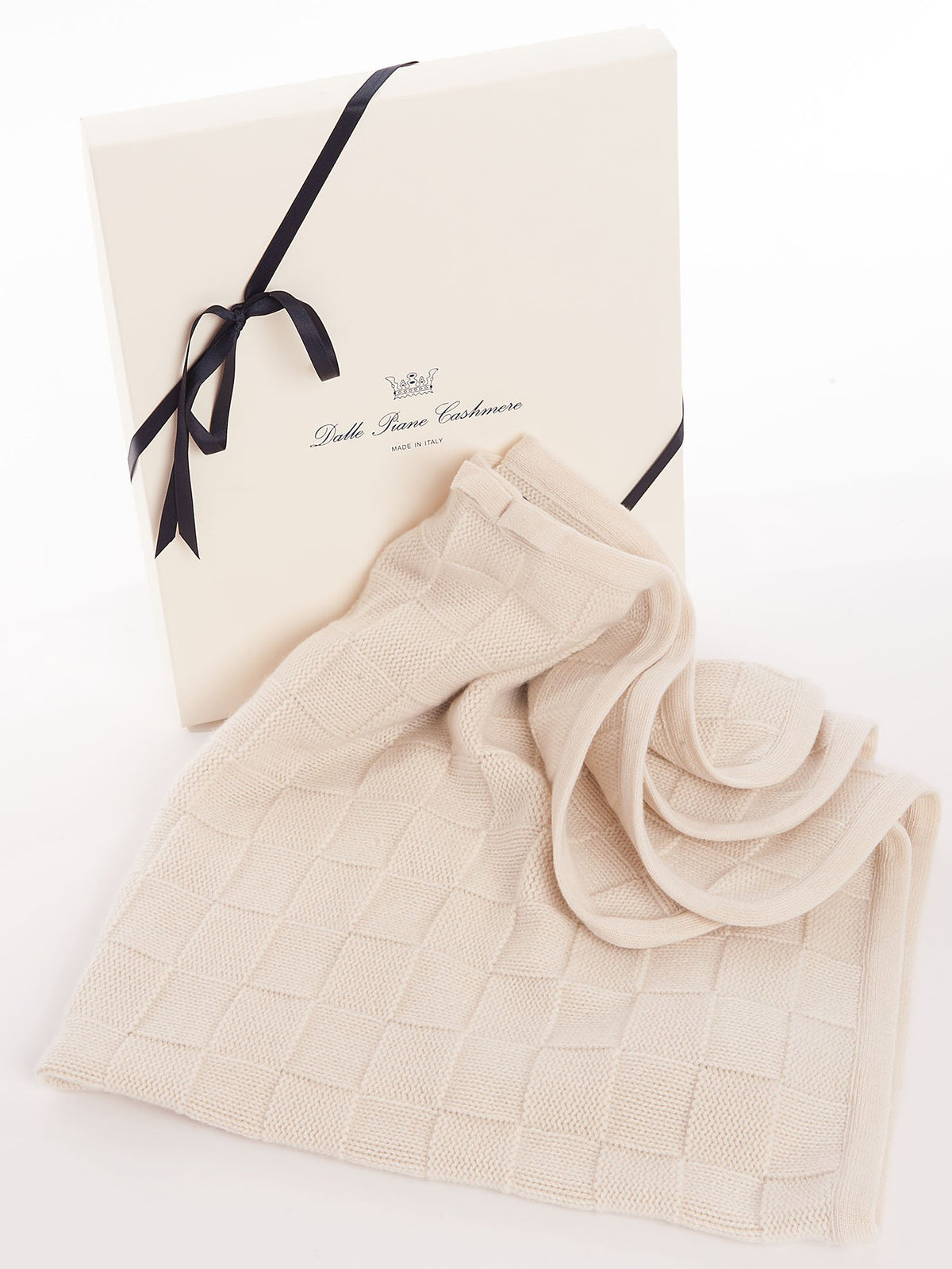 Babydecke 100 % Kaschmir, Farbe Creme | Dalle Piane Cashmere