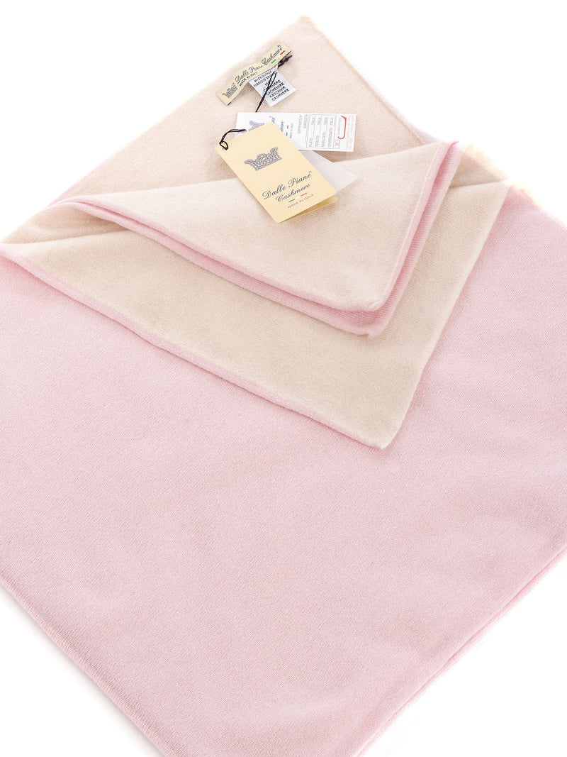 Zwei Farben Babydecke 100% Kaschmir | Dalle Piane Cashmere