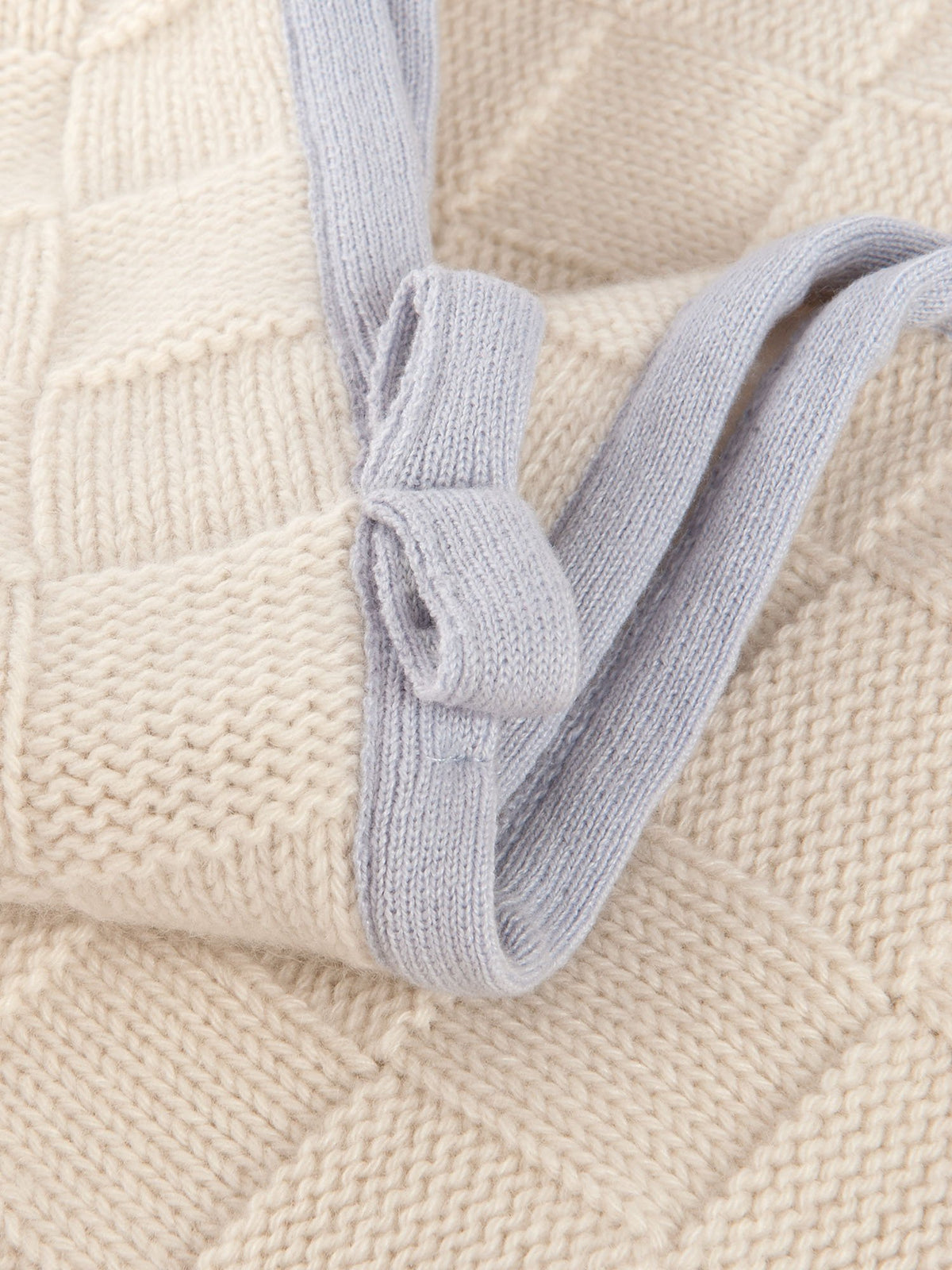 Babydecke 100 % Kaschmir, Farbe Himmel, Ansicht 3 | Dalle Piane Cashmere