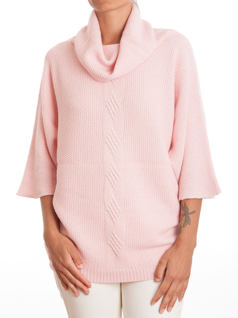 Jersey mit Geflecht aus Mixed Kaschmir | Dalle Piane Cashmere