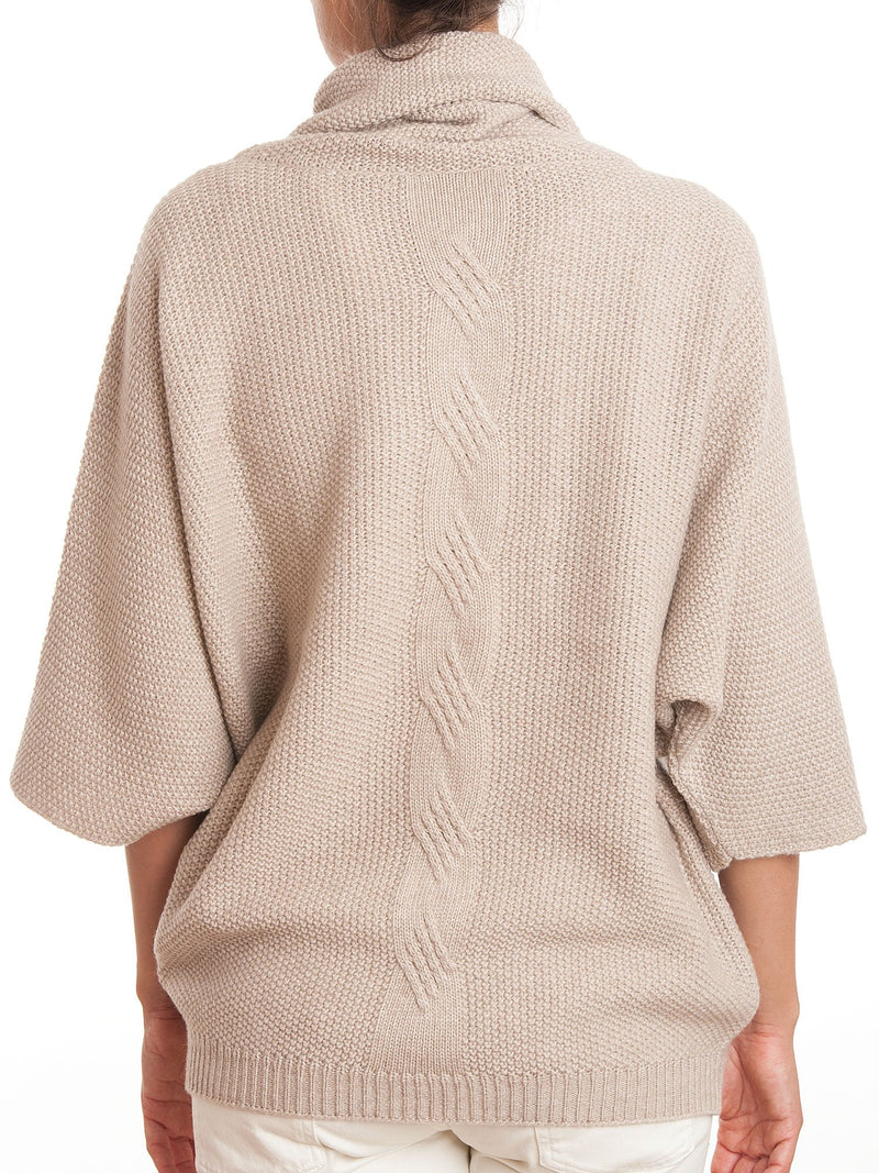 Jersey mit Geflecht aus Mixed Kaschmir | Dalle Piane Cashmere